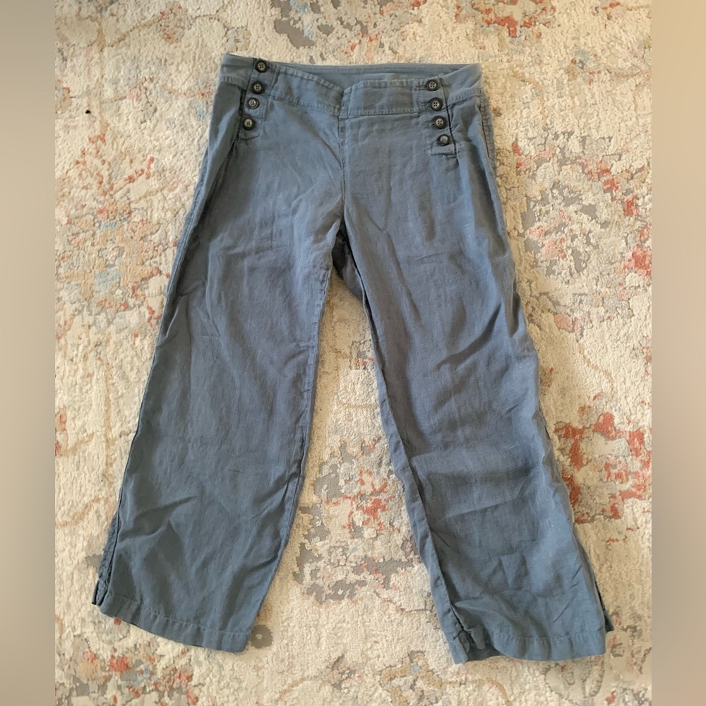 Hard Tail Blue Linen Pants